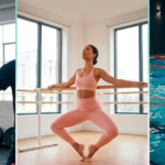 Mujeres practicando Kickboxing, Barre y Natación como parte de una rutina de entrenamiento integral 2026